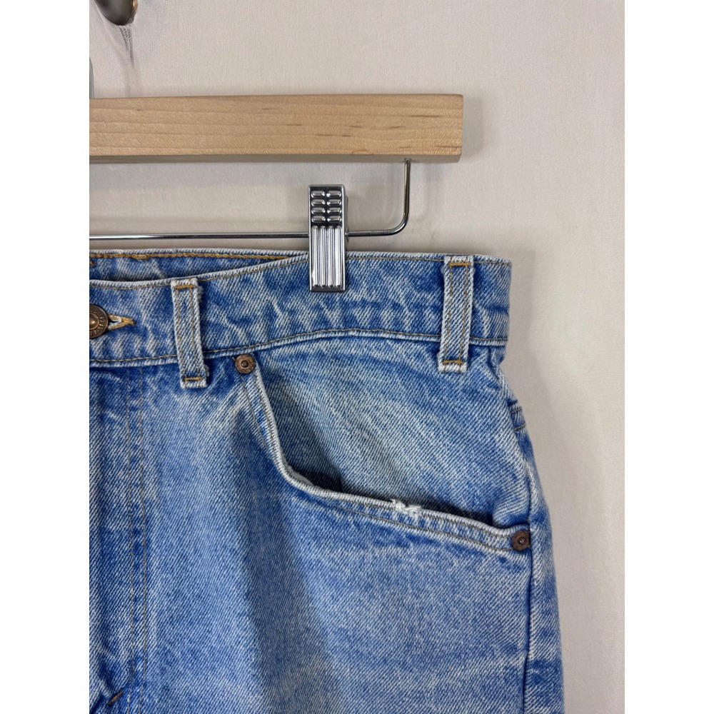 Vintage Levis 619 Orange Tab Jeans Mens fits 32X28 Light Wash Canada Denim - Picture 3 of 11